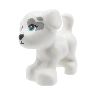 Go to product LEGO Friends little dog / puppy - white with patch