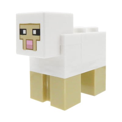Accéder au produit Figurine LEGO Minecraft - Mouton / Agneau - blanc, grand