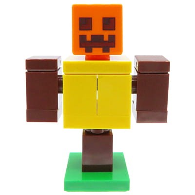 Accéder au produit Figurine LEGO Minecraft - Épouvantail / Tête de citrouille