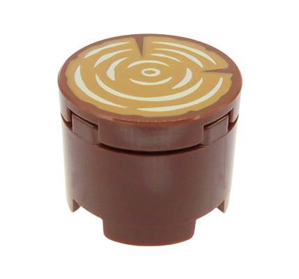 LEGO tree trunk - reddish brown