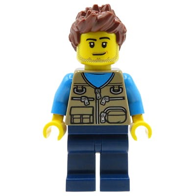Go to product LEGO City Minifigure - Man / Father in a vest with pockets