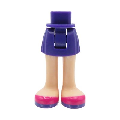 Accéder au produit Jambes de mini-poupée LEGO Friends : jupe violette, chaussures magenta