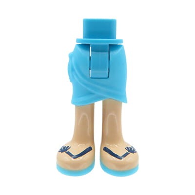 Accéder au produit Jambes de mini-poupée LEGO Friends - jupe azur, sandales