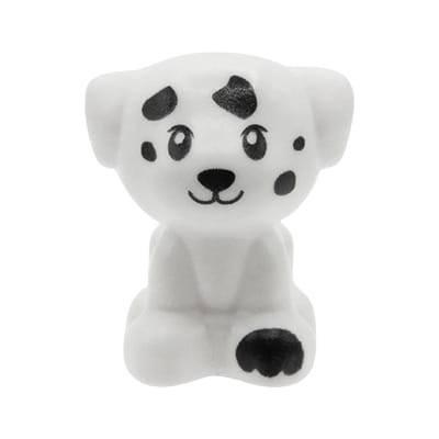 Accéder au produit LEGO Friends petit chien / chiot - blanc avec des patchs