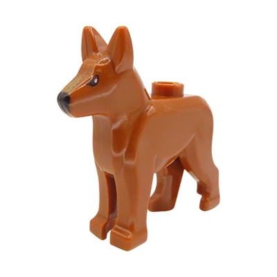 LEGO dog alsatian / german shepherd - dark orange
LEGO pies owczarek niemiecki w kolorze ciemnym pomarańczowym