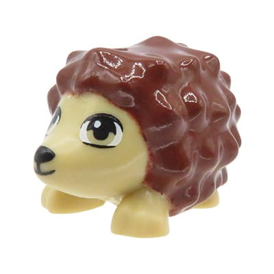 LEGO Friends hedgehog - tan with reddish brown spines
LEGO Friends jeż / jeżyk w kolorze piaskowym z brązowymi kolcami