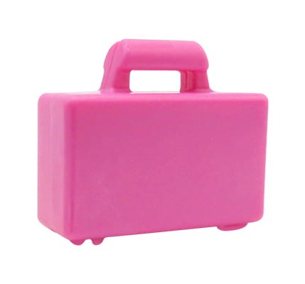 LEGO suitcase / briefcase - dark pink