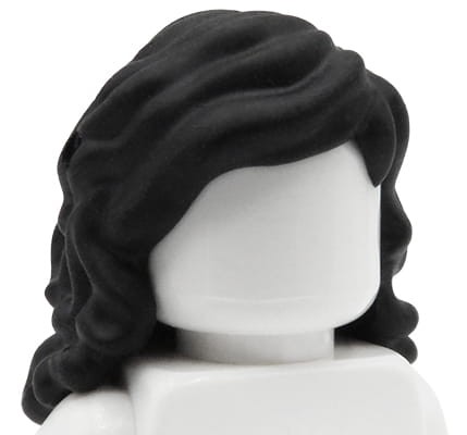 Accéder au produit Cheveux de la figurine LEGO Friends - noirs, longs et ondulés