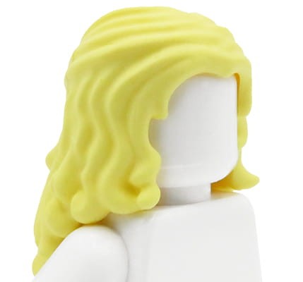 LEGO Friends minifigure hair - blonde, long, wavy