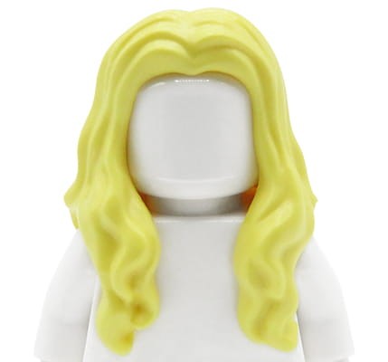Accéder au produit Cheveux de figurine LEGO - femme, blonds, longs, ondulés