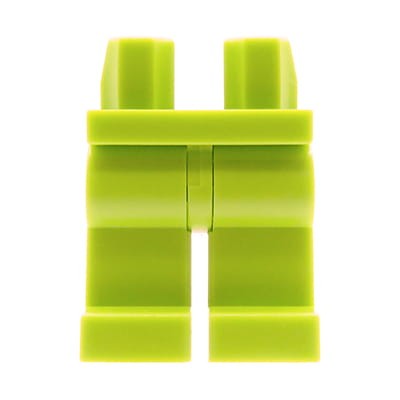 Nogi / spodnie figurki LEGO w kolorze limonkowym