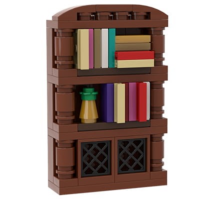 Furniture: Bookshelf - custom mini set made of LEGO bricks