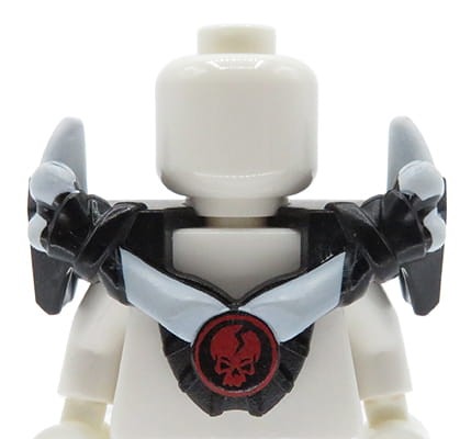 Accéder au produit Armure LEGO Ninjago avec plastron et crâne - noire
