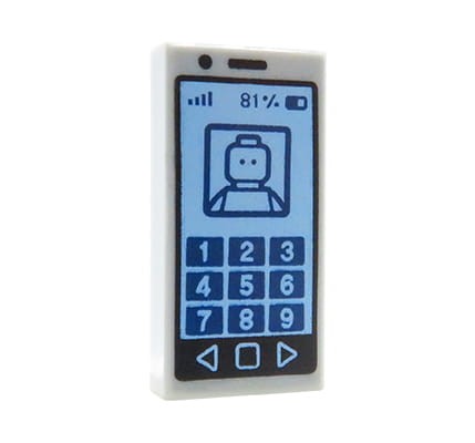 LEGO mobile / cell phone / smartphone - light bluish gray