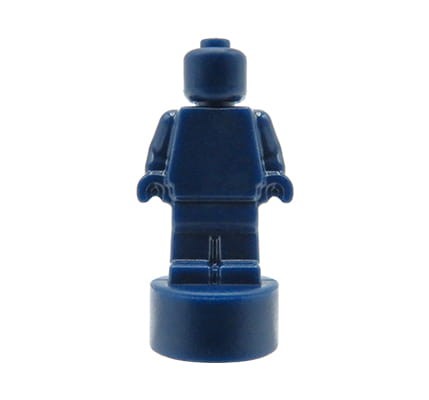 LEGO statuette / trophy / microfigure - dark blue