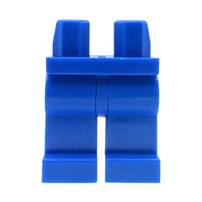 Nogi / spodnie figurki LEGO niebieskie, jednolite.