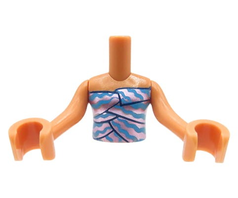 Accéder au produit Mini torse de poupée LEGO Friends - haut rose et bleu