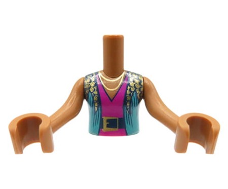 Tors figurki LEGO Friends turkusowa kamizelka z różową (magenta) bluzką