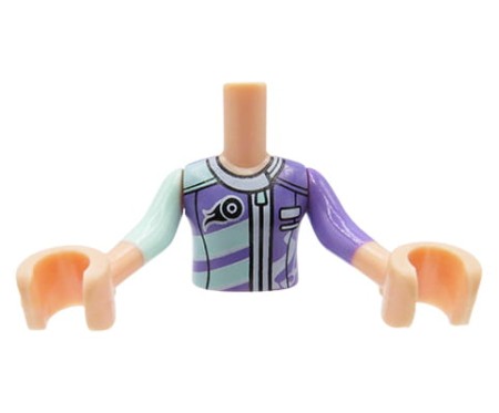 Tors figurki LEGO Friends kurtka na zamek medium lavender i light aqua