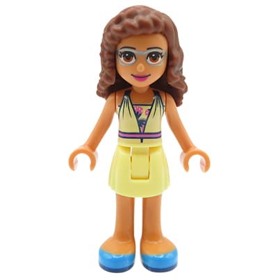 LEGO Friends Minidoll - Olivia - bright light yellow dress