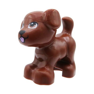 LEGO Friends little dog / puppy - reddish brown
LEGO Friends pies / piesek / szczeniak / szczeniaczek w kolorze brązowym