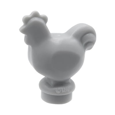 LEGO chicken / hen - light bluish gray
LEGO kura / kurczak jasnoszary