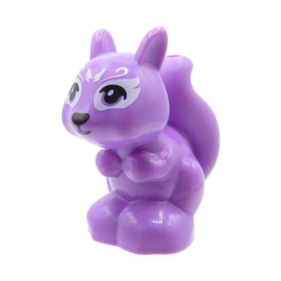 LEGO Friends squirrel - medium lavender with black eyes and nose
LEGO Friends wiewiórka w kolorze lawendowym  z czarnymi oczami i noskiem