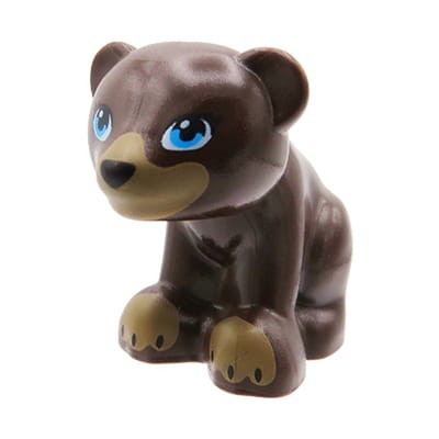 LEGO Friends little bear / bear cub - dark brown 
LEGO Friends miś / niedźwiadek / niedźwiedź w kolorze brązowym