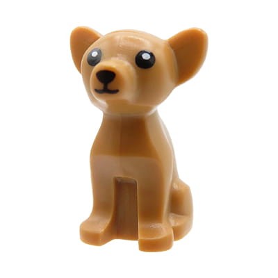 Accéder au produit Chien LEGO chihuahua - assis, nougat moyen