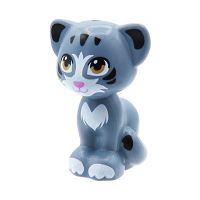 LEGO Friends cat / kitten - sand blue, sitting
LEGO Friends kot / kotek w kolorze piaskowym niebieskim, siedzący
