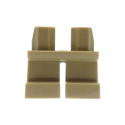 Nogi / spodnie figurki LEGO w kolorze piaskowym, jednolite, krótkie
