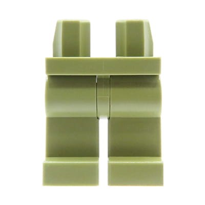 Nogi figurki LEGO w kolorze zielonym oliwkowym, jednolite