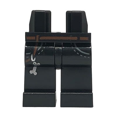 Go to product LEGO minifigure legs - black pants, belt, key chain