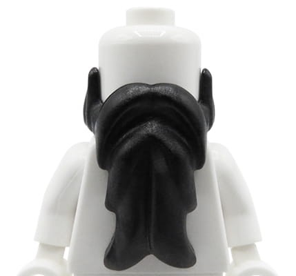 LEGO beard - black, long