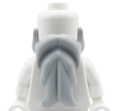 Accéder au produit Barbe LEGO - gris bleu clair, longue