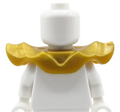Go to product LEGO shoulder armor - wavy, pearl gold