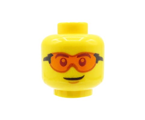 Accéder au produit Tête de figurine LEGO - homme, lunettes de sport
