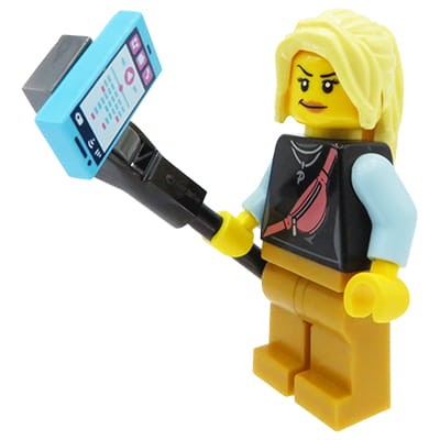 Go to product Custom Minifigure - YouTuber / TikToker girl - made of LEGO parts