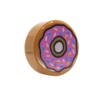 LEGO pączek / donat / ciastko - z lukrem i posypką