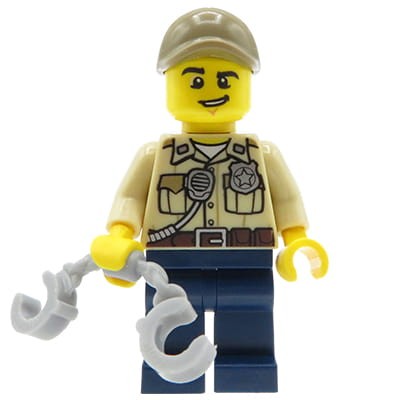Go to product LEGO City Minifigure - Policeman / Police officer in a cap 