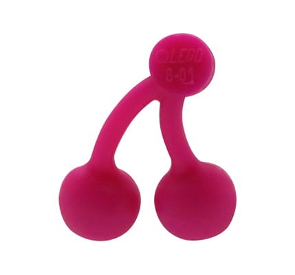 LEGO cherries / cherry pair - magenta