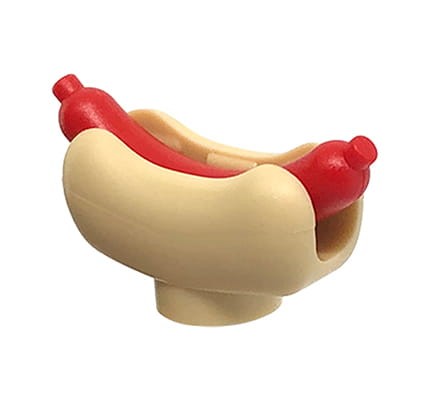 LEGO hot dog / bun with sausage