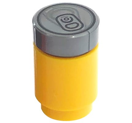 LEGO soda can - yellow / lemon