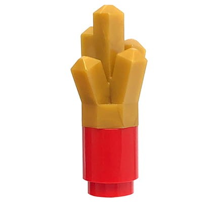LEGO french fries - gold