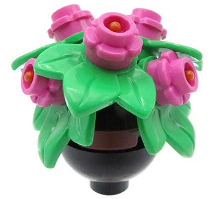Kwiaty w doniczce - różowe - 100% LEGO