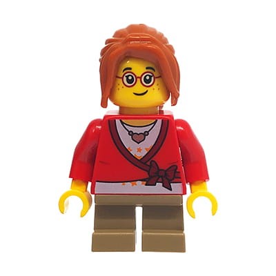 Go to product LEGO City Minifigure - Little Girl / Kid with glasses