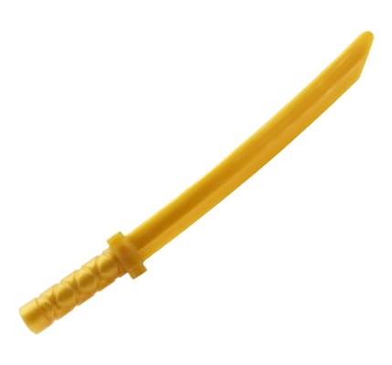 LEGO Ninjago samurai sword / katana - pearl gold