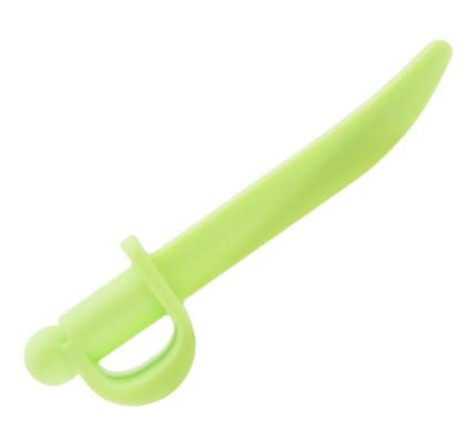 Go to product LEGO pirate saber / sword cutlass - yellowish green