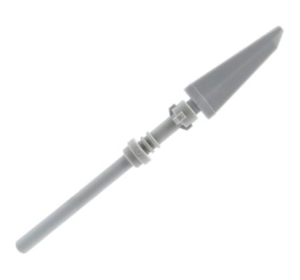 LEGO Ninjago spear - light bluish gray