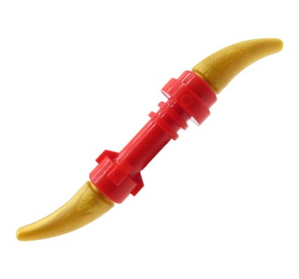 LEGO double blade / dagger - golden fangs